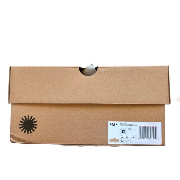 UGG Womens Size 12 New Heights Cozy Clog Suede Shoes Mustard Seed 1162510 - Picture 8 of 9